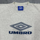 Umbro vintage big Logo T-Shirt Tee Shirt grau XXL