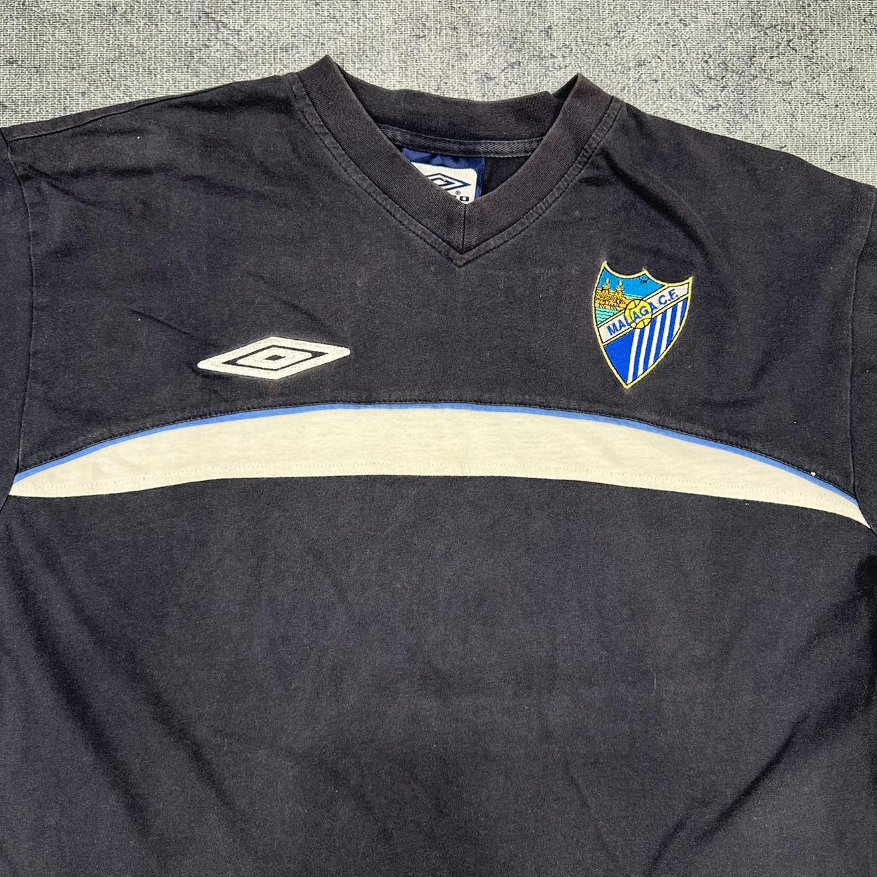 Malaga x Umbro vintage Fußball T-Shirt Shirt Tee blau XL