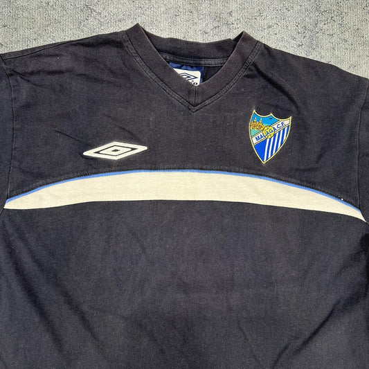 Malaga x Umbro vintage Fußball T-Shirt Shirt Tee blau XL