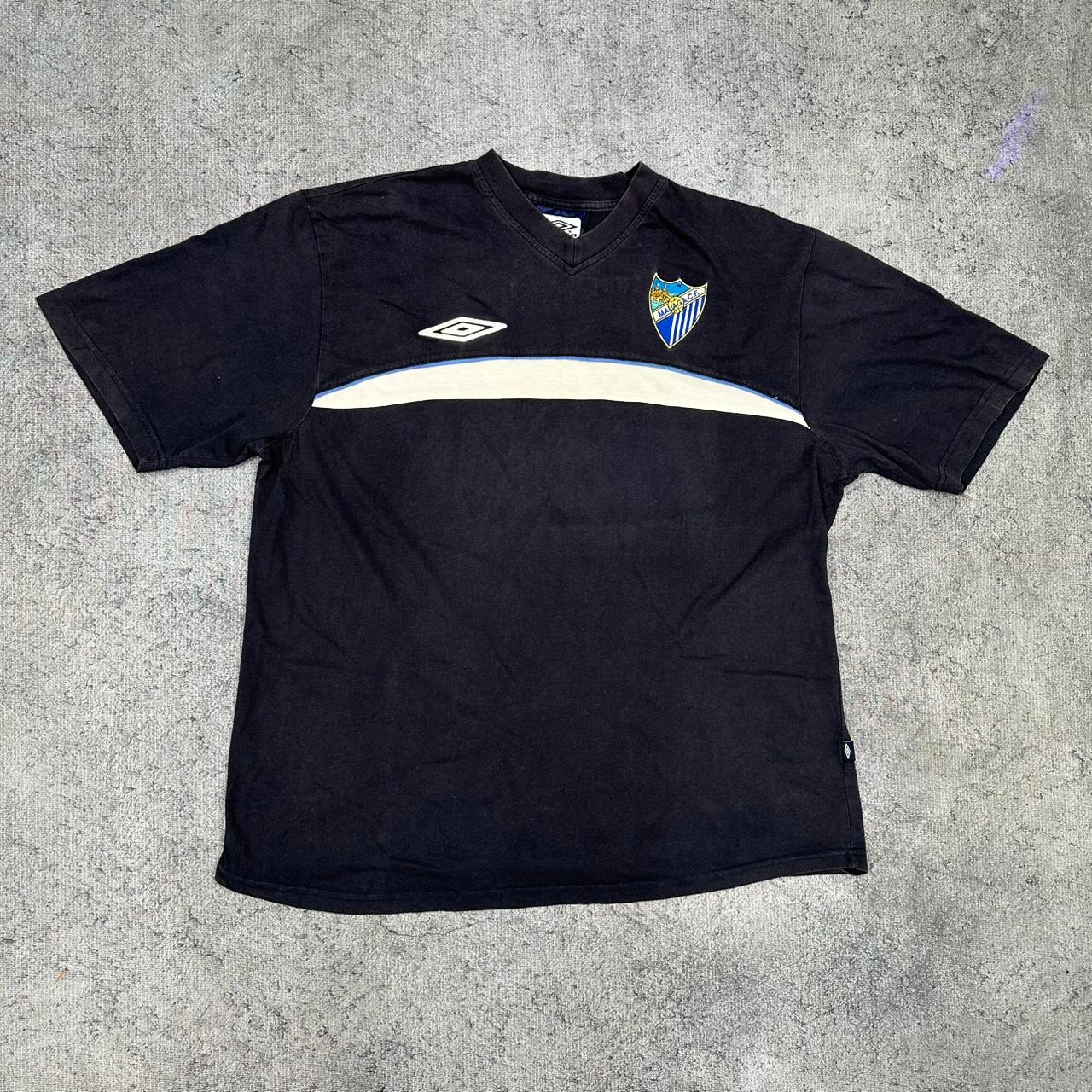 Malaga x Umbro vintage Fußball T-Shirt Shirt Tee blau XL