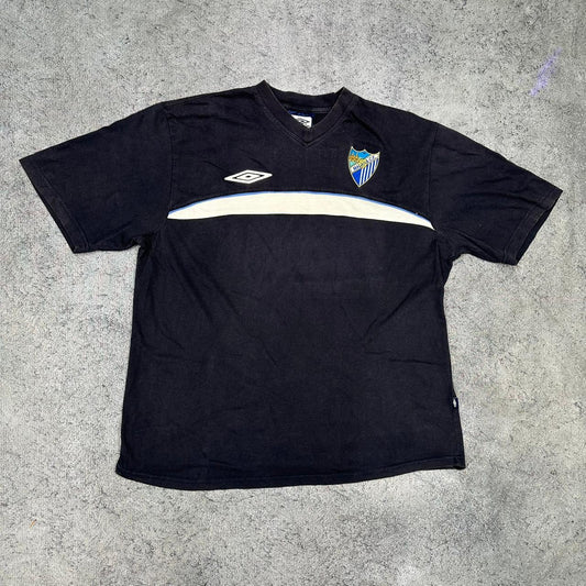 Malaga x Umbro vintage Fußball T-Shirt Shirt Tee blau XL