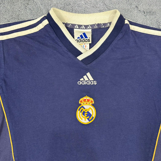 Adidas x Real Madrid 1999 / 2000 T-Shirt Shirt Tee Trikot lila XS