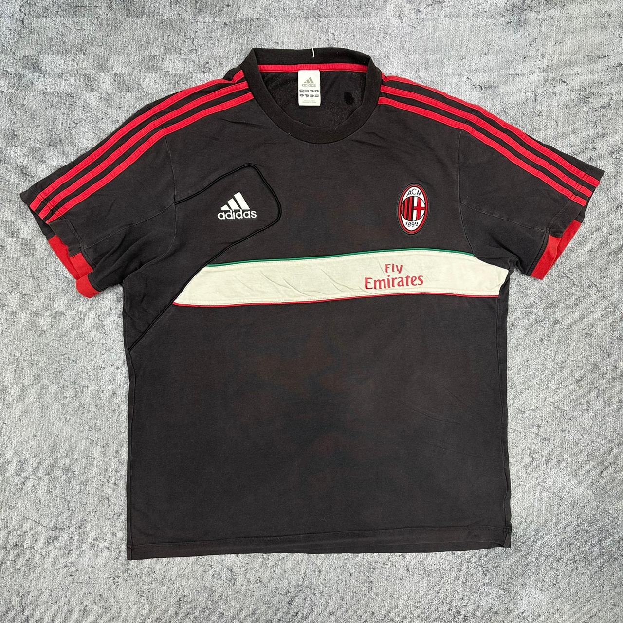 Adidas x Ac Mailand Milan vintage T-Shirt Tee Shirt schwarz L