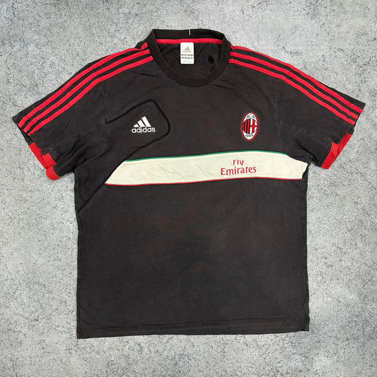 Adidas x Ac Mailand Milan vintage T-Shirt Tee Shirt schwarz L