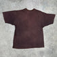 Adidas Team vintage T-Shirt oversized Tee Shirt braun washed L