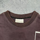 Adidas Team vintage T-Shirt oversized Tee Shirt braun washed L