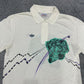 Stefan Edberg x Adidas vintage 80s Polo Shirt T-Shirt Tee Hemd weiß Bunt RARE M