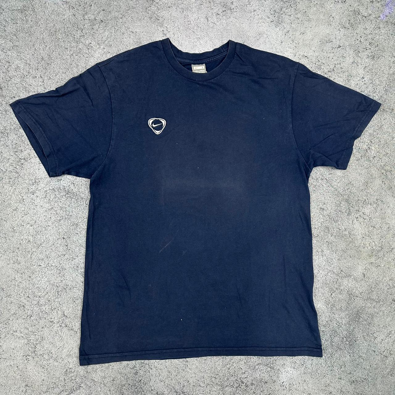 Nike vintage T-Shirt Tee Shirt oversized streetwear soccer blau L