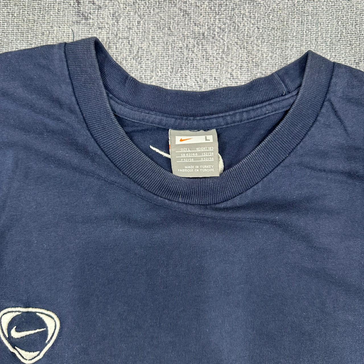 Nike vintage T-Shirt Tee Shirt oversized streetwear soccer blau L