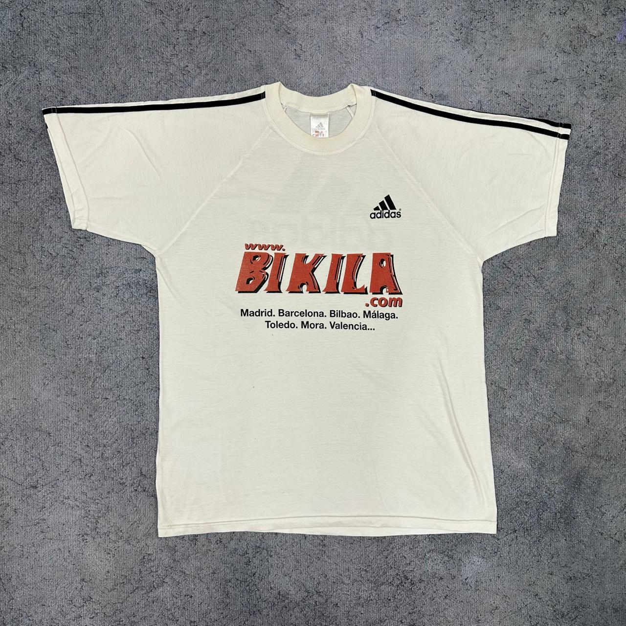 Adidas vintage Spain T-Shirt Tee Shirt oversized weiß L