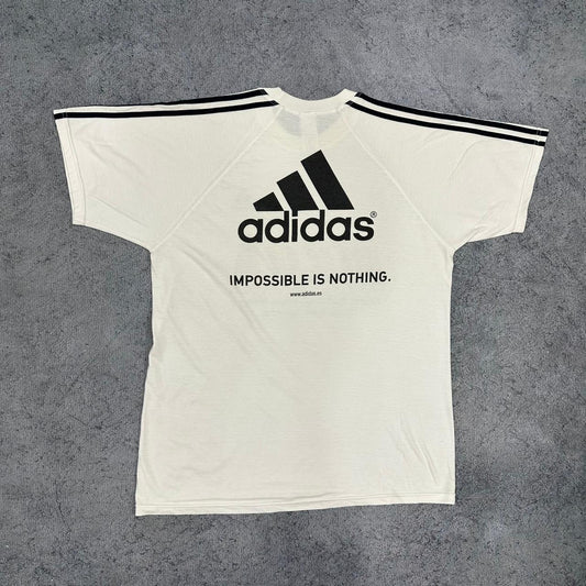 Adidas vintage Spain T-Shirt Tee Shirt oversized weiß L