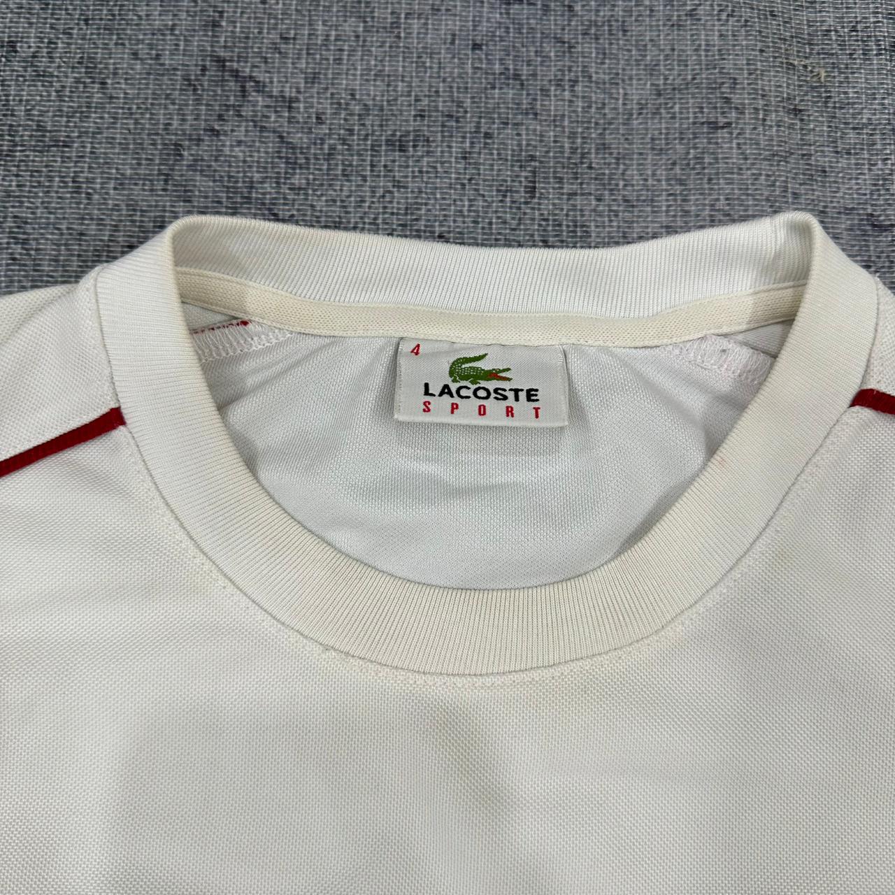 Lacoste Sport vintage T-Shirt Shirt Tee weiß L