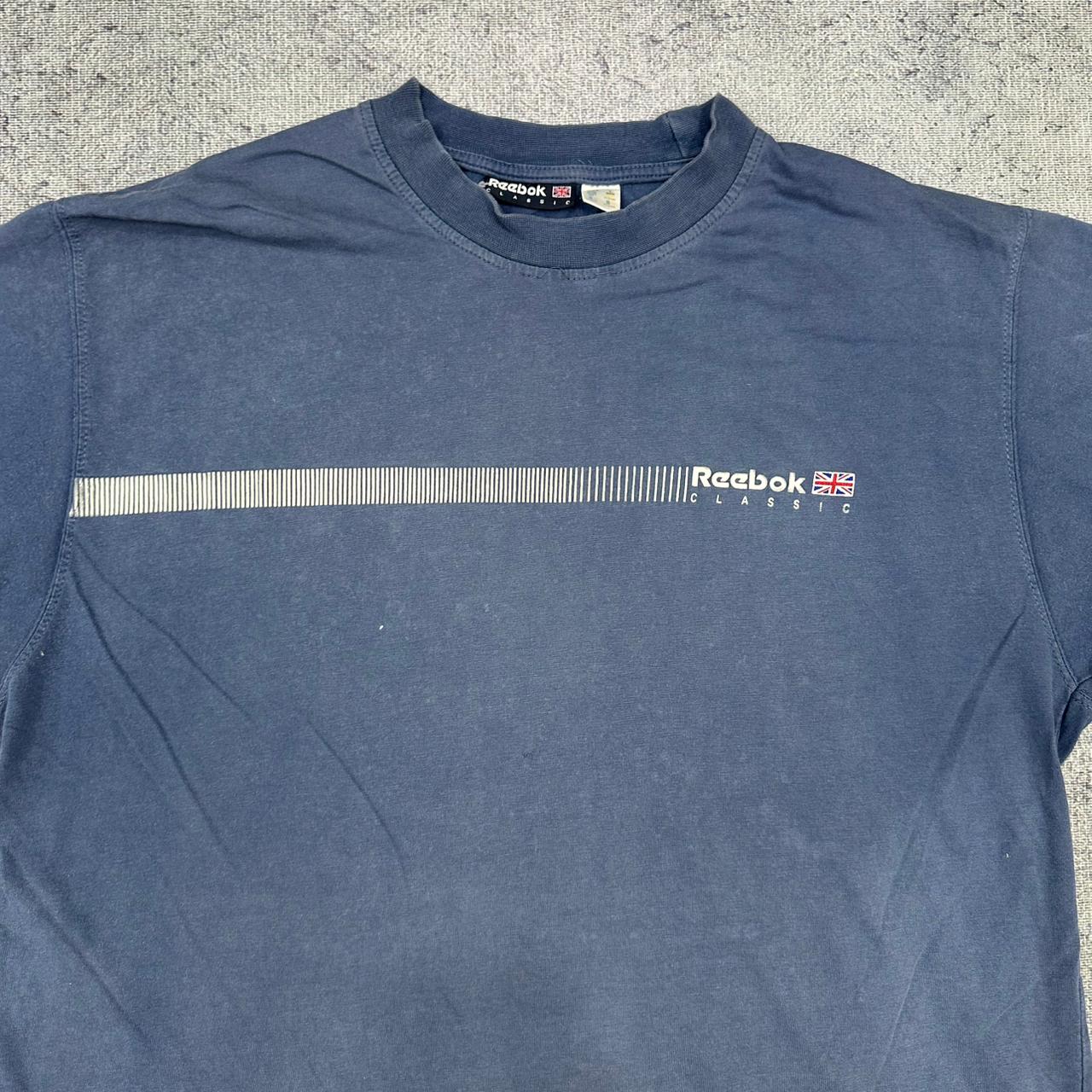 Reebok vintage T-Shirt Tee Shirt blau L