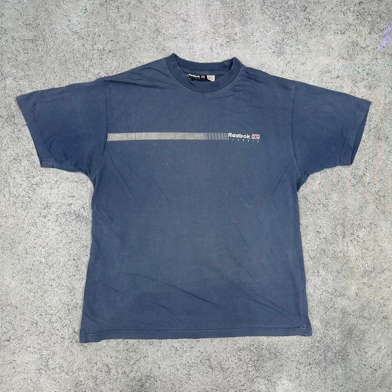 Reebok vintage T-Shirt Tee Shirt blau L