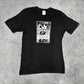 Adidas vintage big Logo T-Shirt Tee Shirt Graphic schwarz S