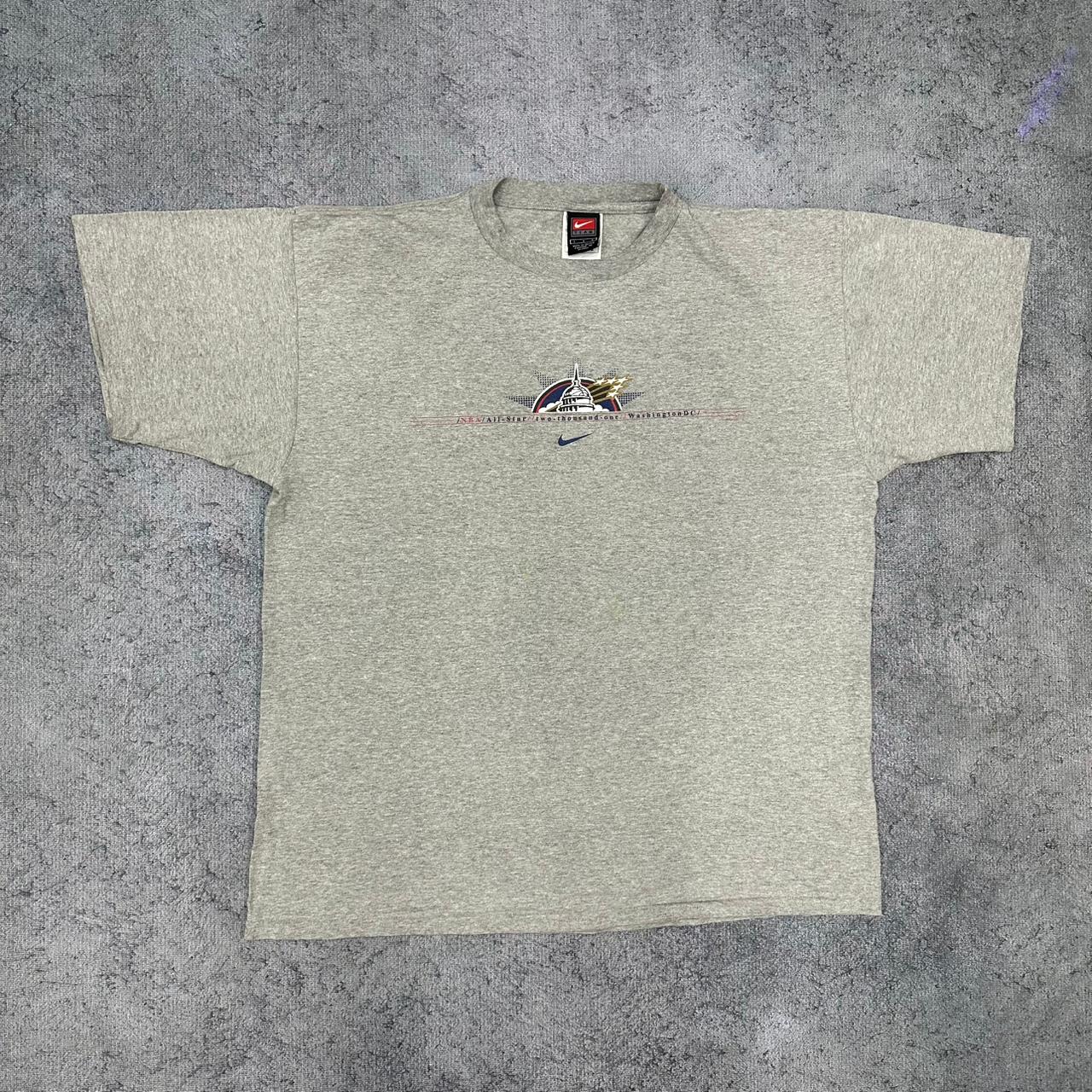 Nike NBA All-Star 2001 vintage Basketball Washington T-Shirt Shirt Tee grau L