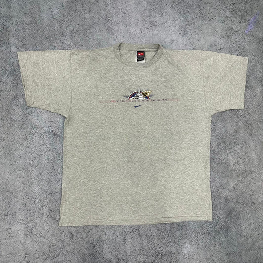 Nike NBA All-Star 2001 vintage Basketball Washington T-Shirt Shirt Tee grau L