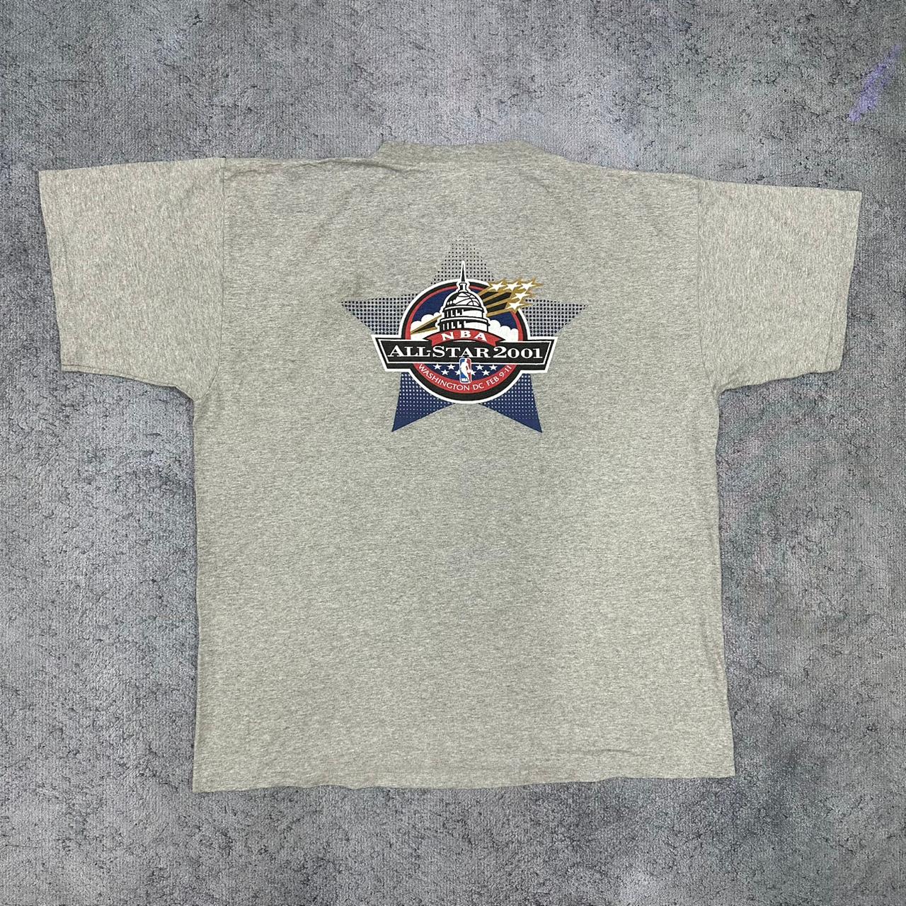 Nike NBA All-Star 2001 vintage Basketball Washington T-Shirt Shirt Tee grau L