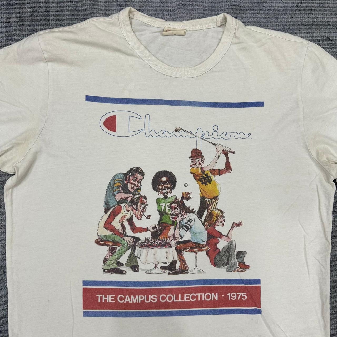 Champion Vintage Campus Collection 80er Original Vintage Super Selten T-Shirt Tee Shirt L