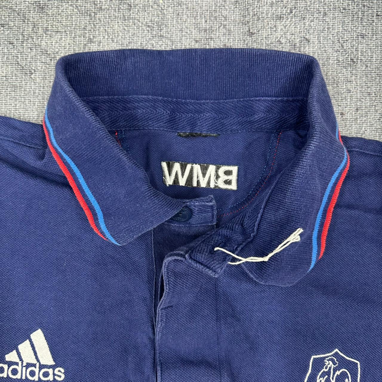 Adidas x France x BMW vintage Polo Shirt T-Shirt Shirt blau M