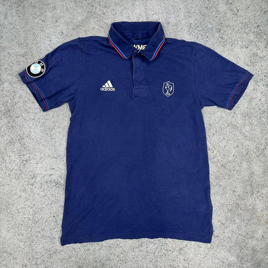 Adidas x France x BMW vintage Polo Shirt T-Shirt Shirt blau M
