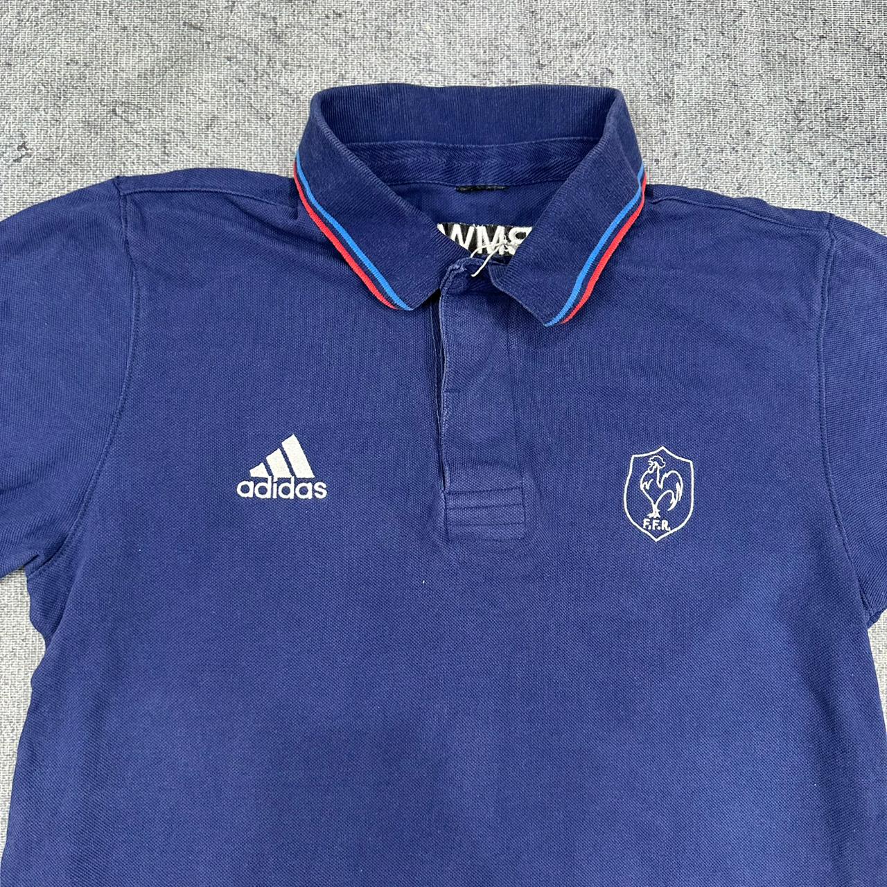Adidas x France x BMW vintage Polo Shirt T-Shirt Shirt blau M