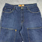 Aeropostale APS vintage baggy Denim 3/4 Jeans Double Knee Hip Hop Jorts W38 XL