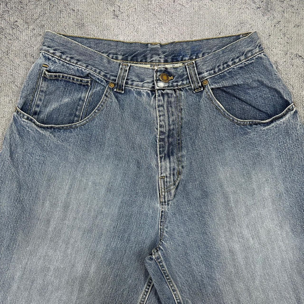 Banana Jack vintage Jorts Shorts Denim kurze Hose Jeans baggy Fit blau W34 L