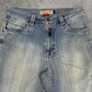 Willie Esco vintage Jorts Jeans Denim Shorts Pants Y2K embroidery blau W34 M