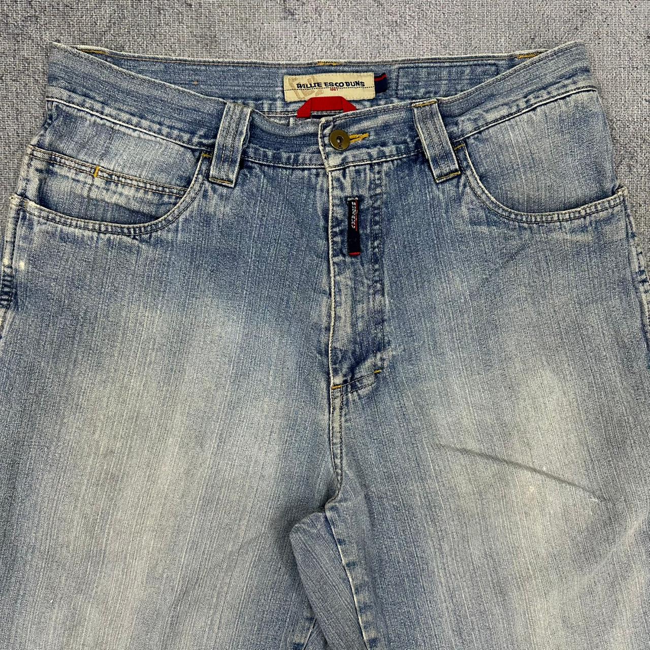 Willie Esco vintage Jorts Jeans Denim Shorts Pants Y2K embroidery blau W34 M