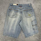 Willie Esco vintage Jorts Jeans Denim Shorts Pants Y2K embroidery blau W34 M