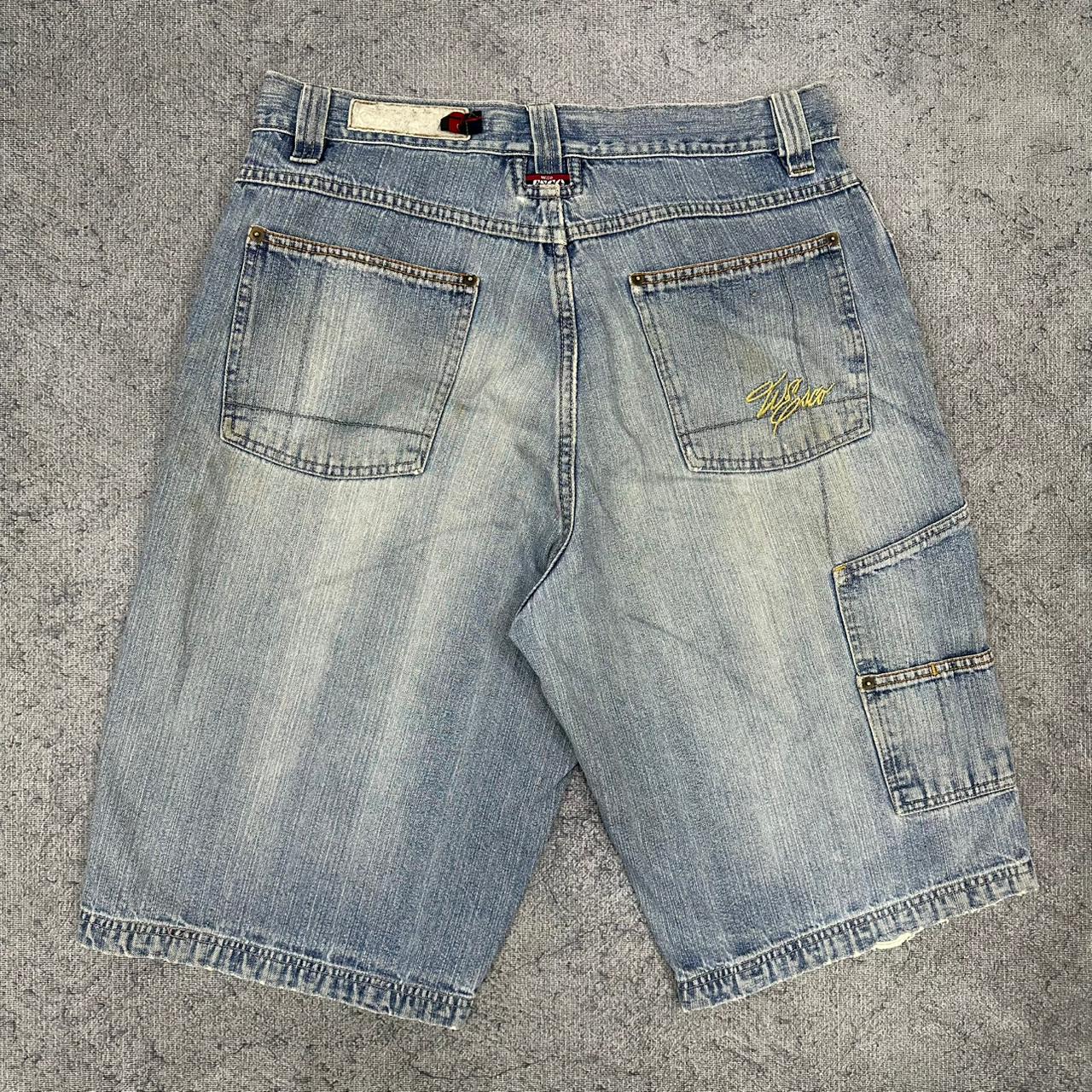 Willie Esco vintage Jorts Jeans Denim Shorts Pants Y2K embroidery blau W34 M