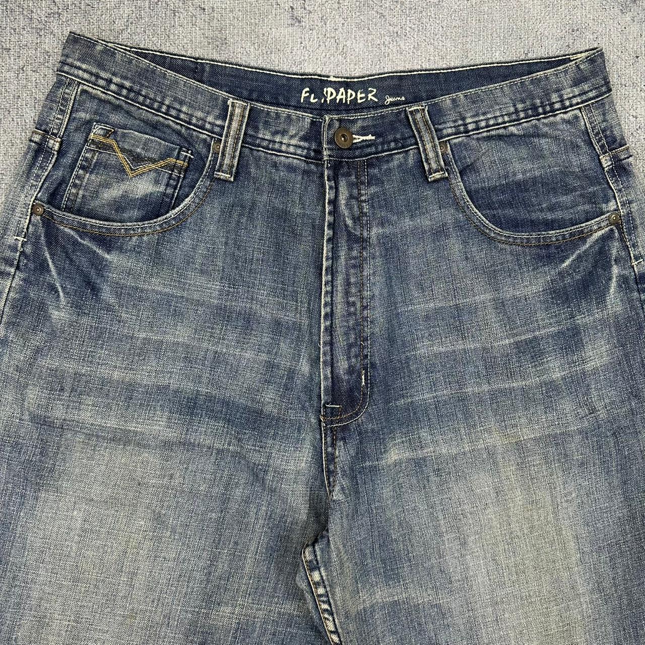 Flypaper vintage Jorts Denim Pants Shorts Jeans baggy Fit L W34