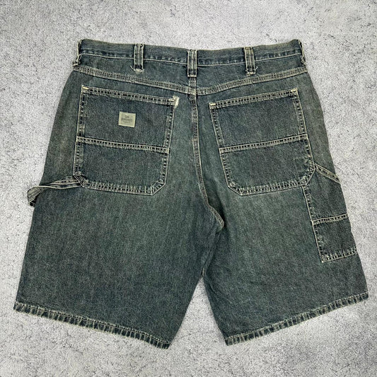 Lee vintage Dungaree Shorts Jorts Carpenter kurze Hose Jeans Denim W38 L