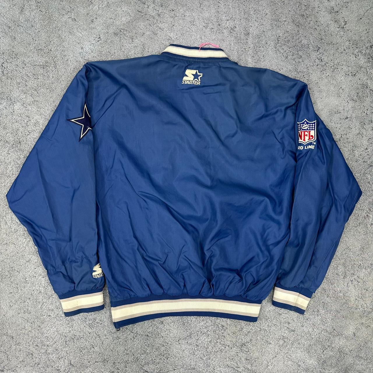 NFL Dallas Cowboys 90s vintage Sweatshirt Windbreaker Varsity big logo blau M