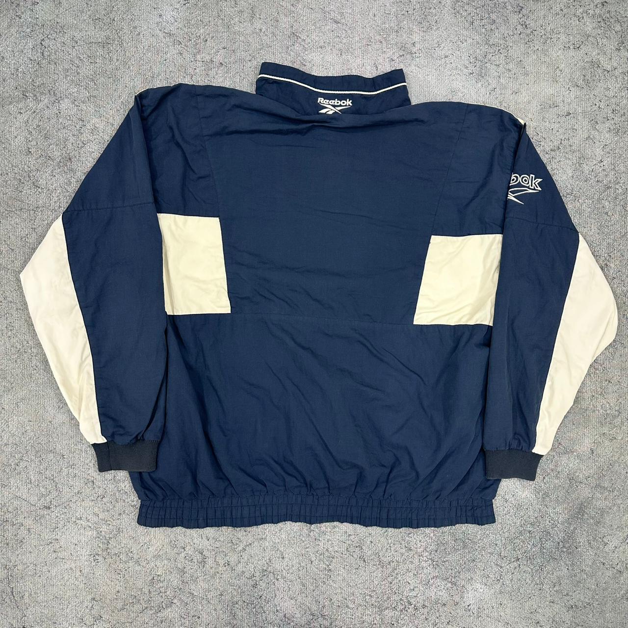 Reebok vintage Windbreaker Trackjacket leichte Jacke blau XL
