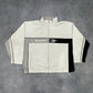 Reebok vintage Zipper Sweatshirt Jacke Big Logo RARE embroidery weiß XL
