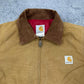 Carhartt vintage Workwear Jacke heavy Jacket Detroit Harrington braun XS