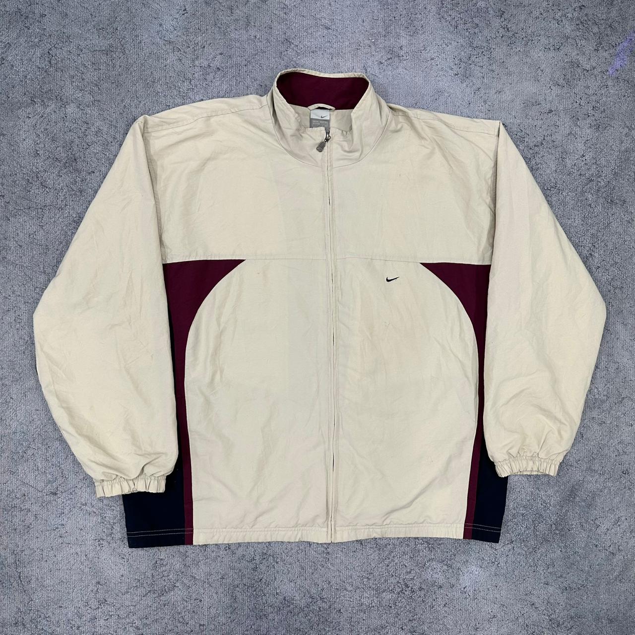 Nike vintage Trackjacket Windbreaker Jacke Y2K streetwear beige XXL