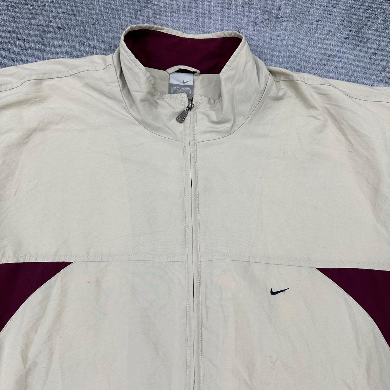 Nike vintage Trackjacket Windbreaker Jacke Y2K streetwear beige XXL