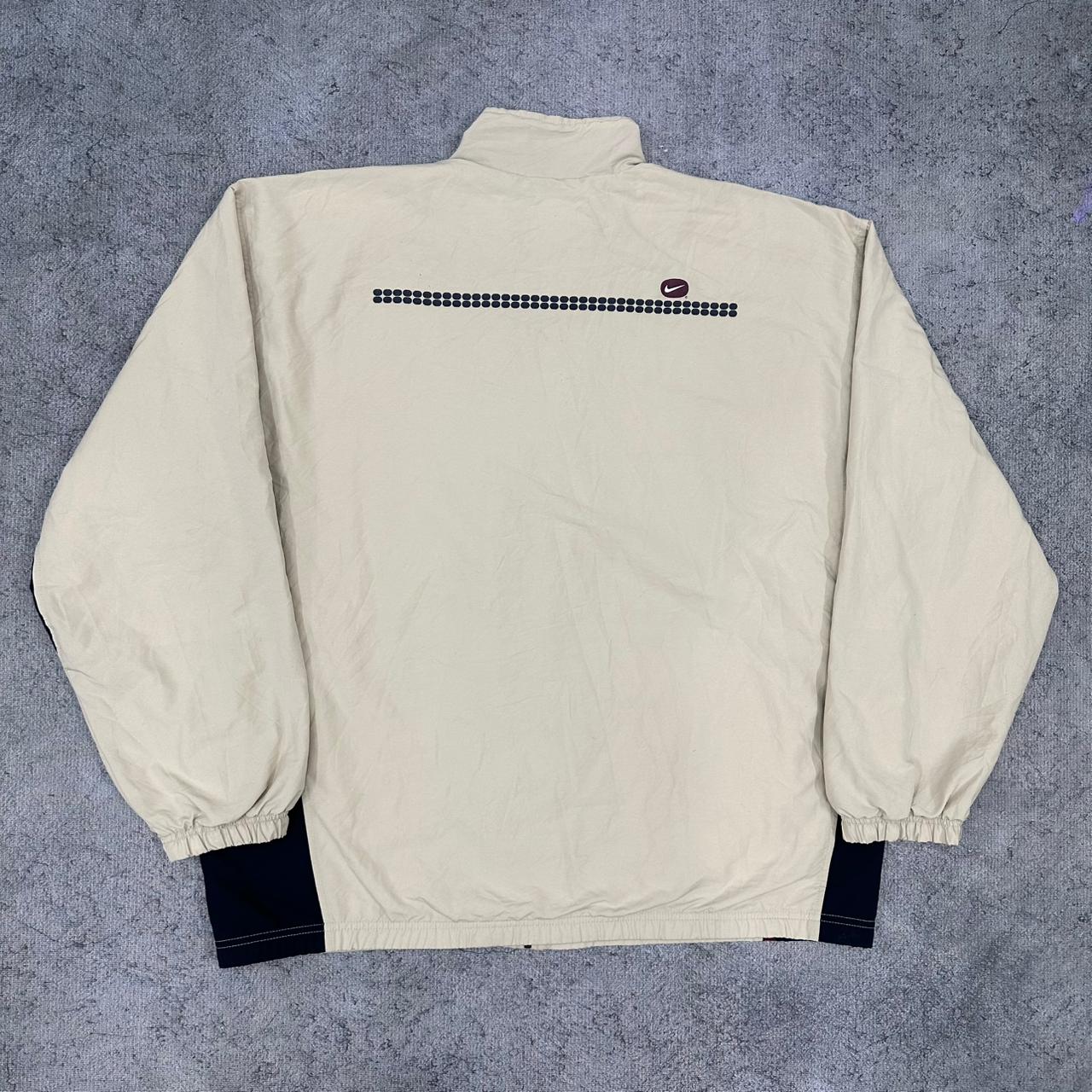 Nike vintage Trackjacket Windbreaker Jacke Y2K streetwear beige XXL