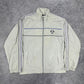 Nike vintage Soccer Windbreaker Trackjacket Jacke grau M