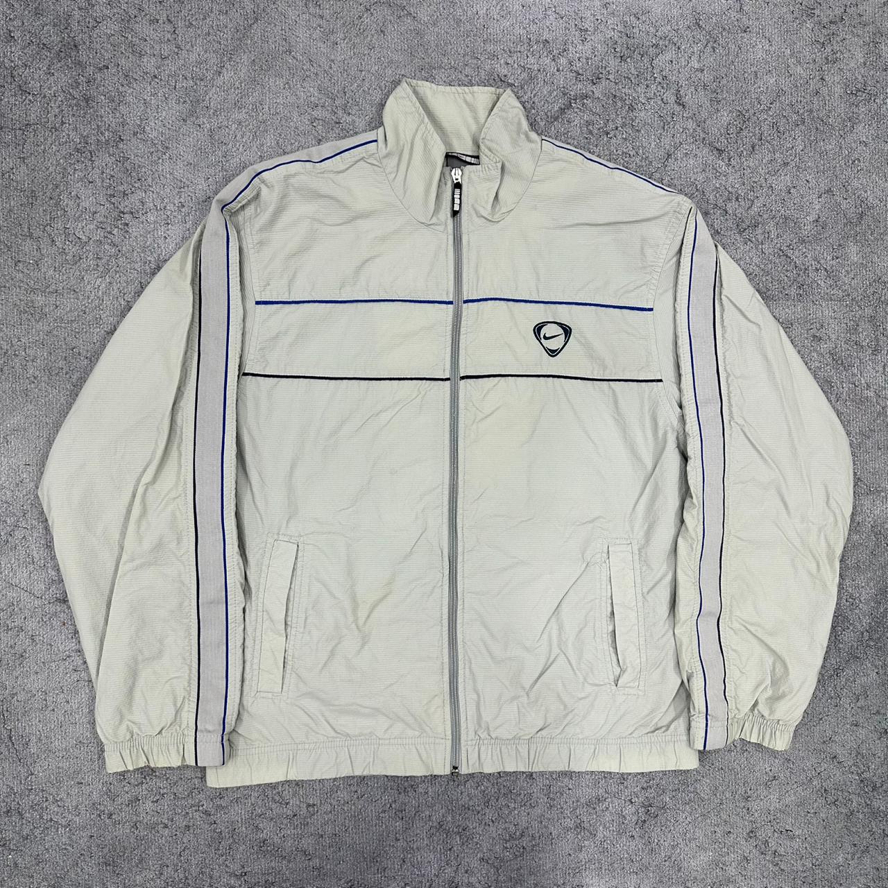Nike vintage Soccer Windbreaker Trackjacket Jacke grau M