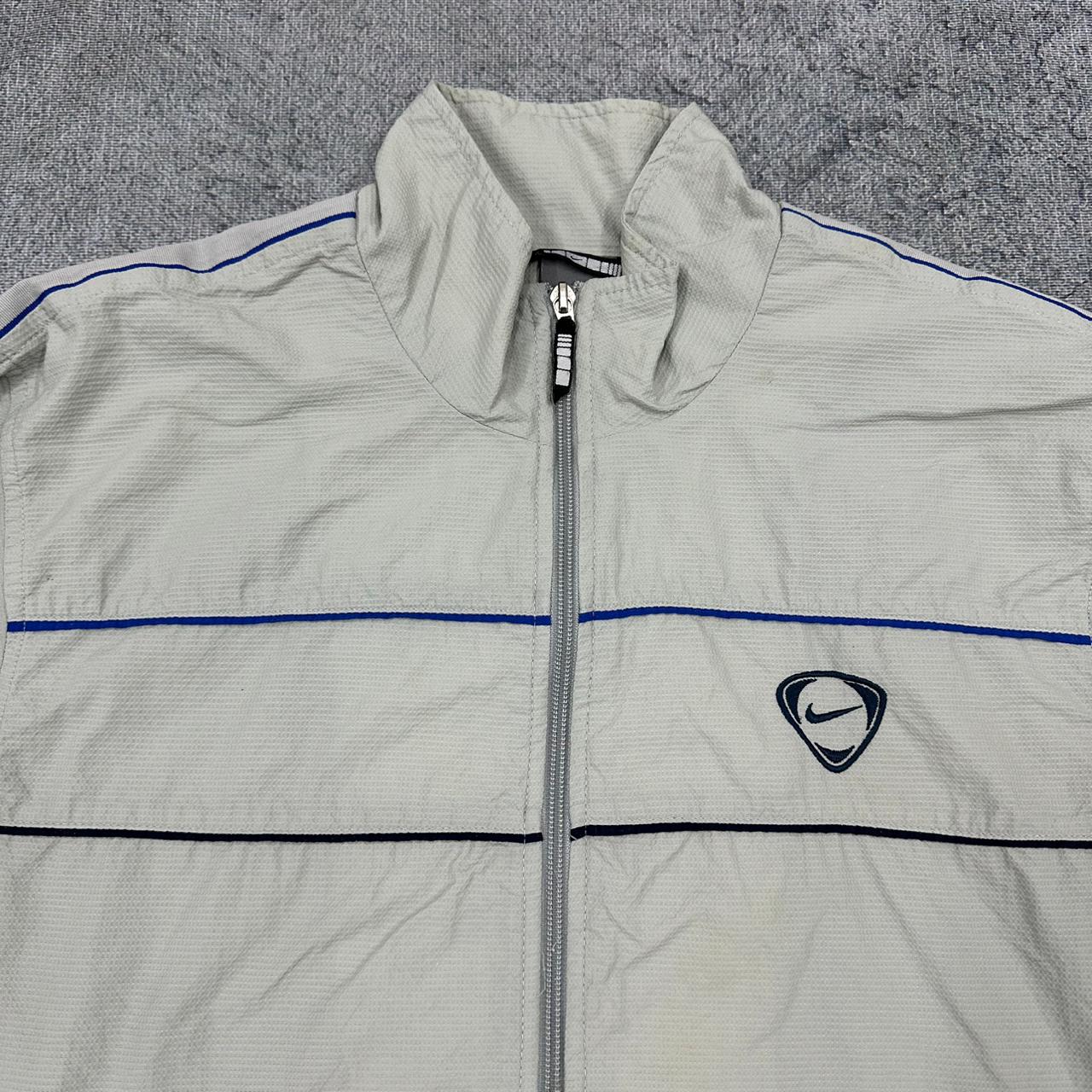 Nike vintage Soccer Windbreaker Trackjacket Jacke grau M