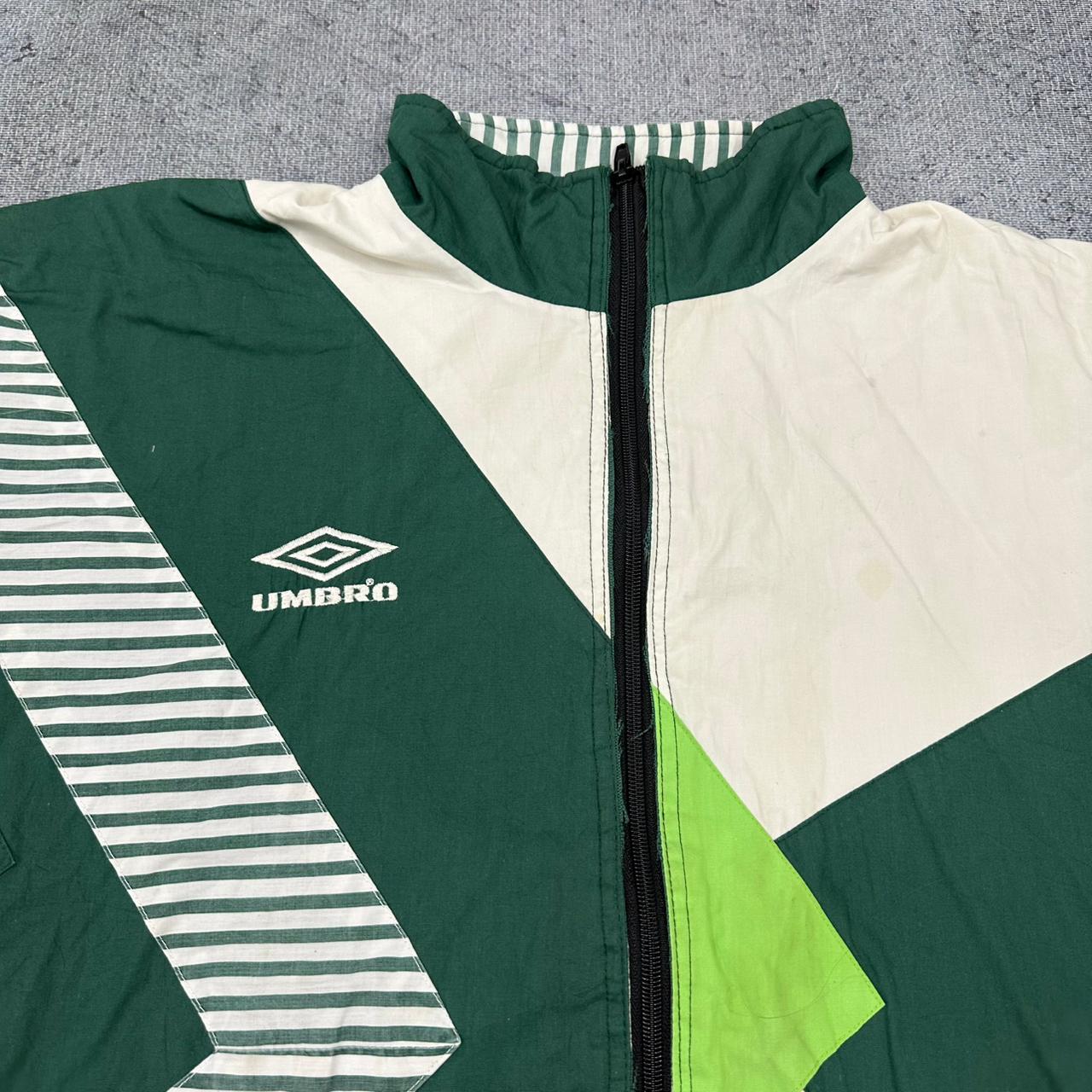 Umbro vintage Windbreaker Jacke Trackjacket 90s grün XL