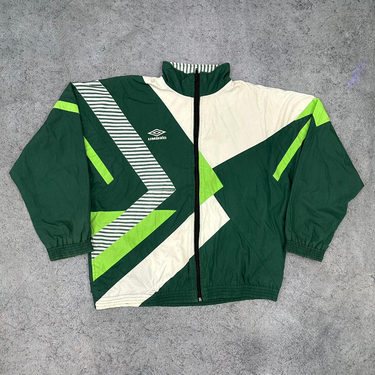 Umbro vintage Windbreaker Jacke Trackjacket 90s grün XL