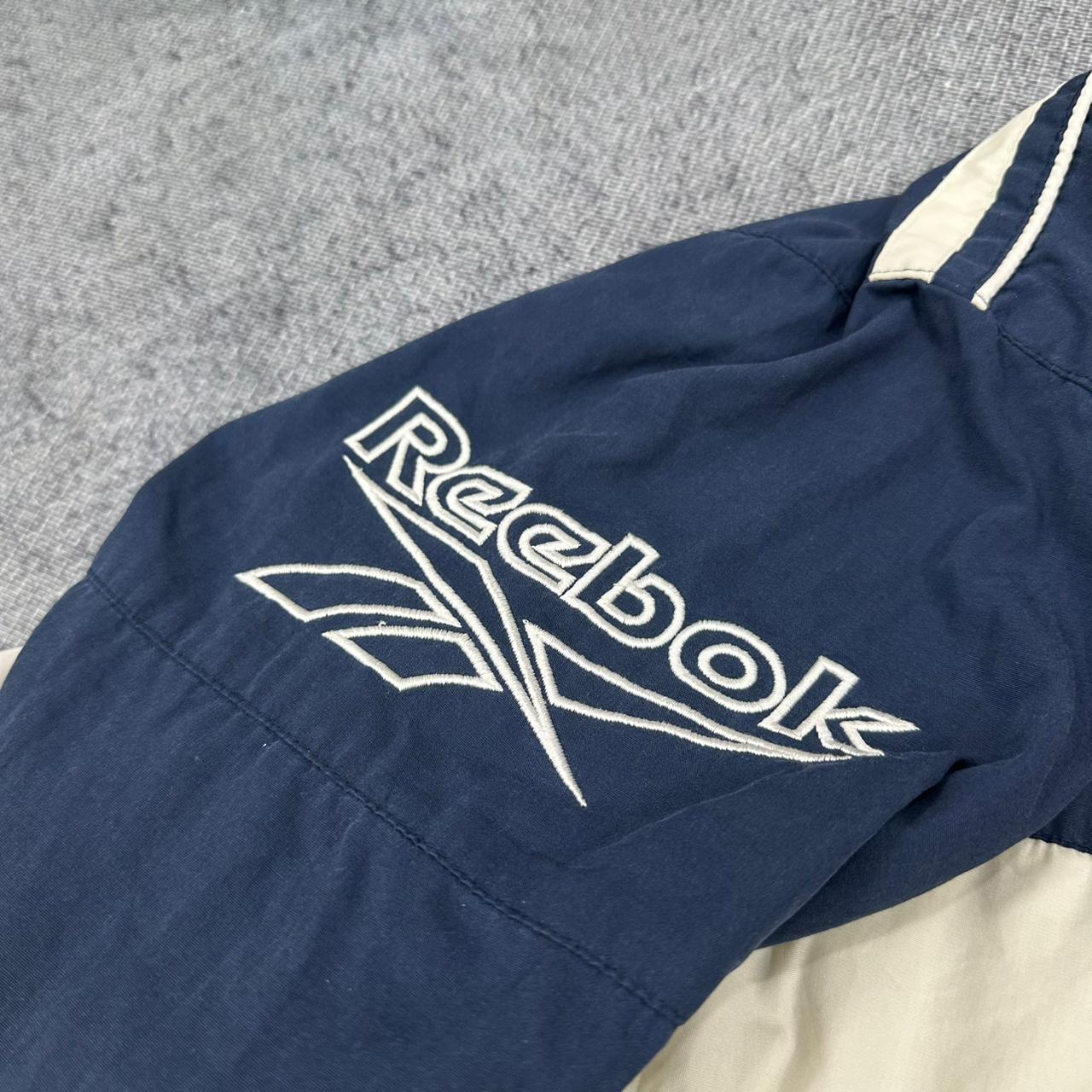Reebok vintage Windbreaker Trackjacket leichte Jacke blau XL