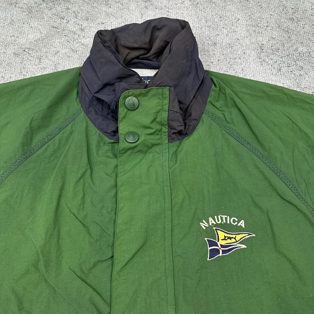 Nautica vintage Windbreaker Jacke grün L