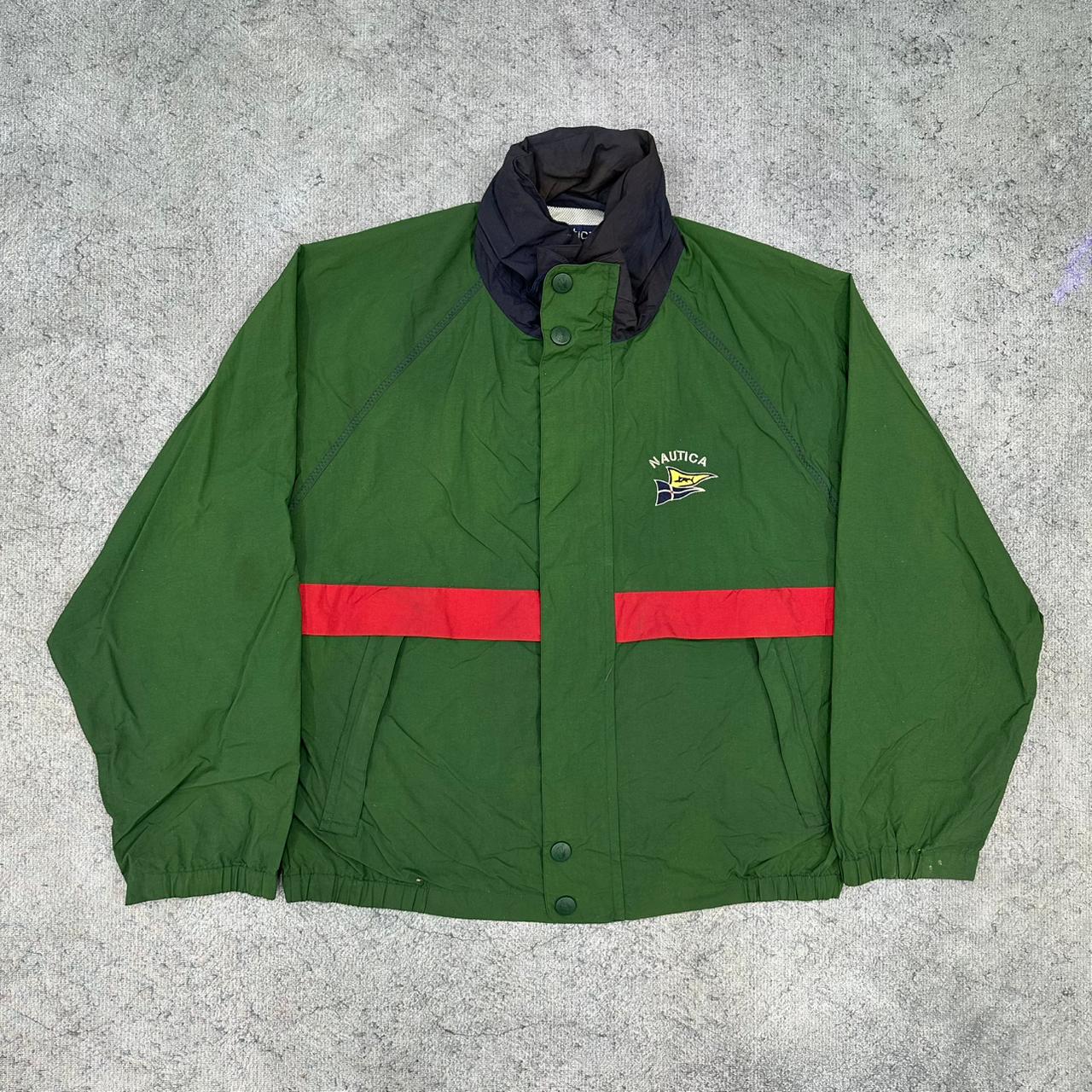 Nautica vintage Windbreaker Jacke grün L
