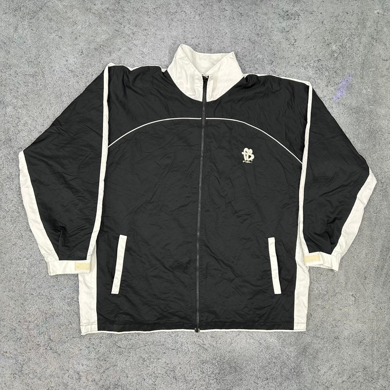 FUBU vintage big Logo Trackjacket Windbreaker Jacke schwarz XXL